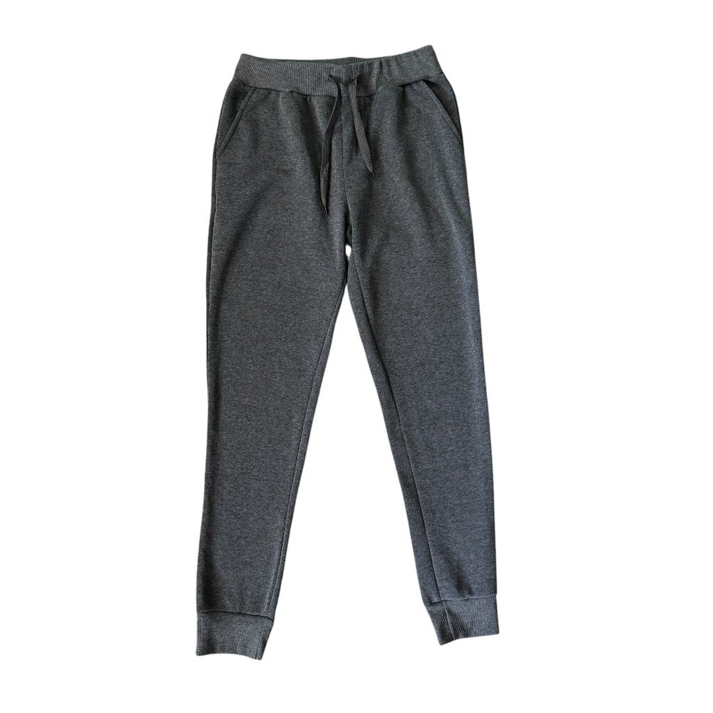 Spark women's gray joggers sweatpants tapered leg elastic drawstring waist M